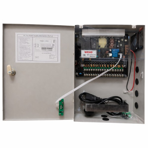 18 канален захранващ блок с UPS функция 250W 12V-20A-UPS