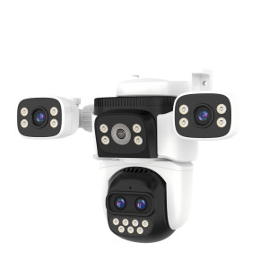 WiFi Безжична Управляема IP Камера 3Mp, 4 Обектива, Dual Light 30м. и 10X Zoom