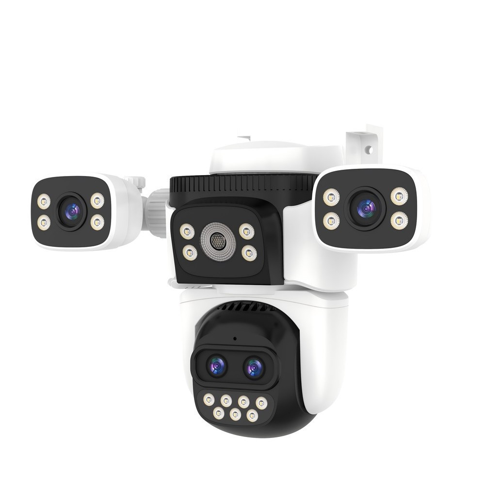 WiFi Безжична Управляема IP Камера 3Mp, 4 Обектива, Dual Light 30м. и 10X Zoom