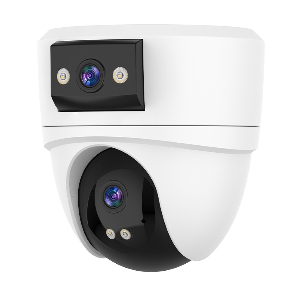 WiFi Безжична Управляема IP Камера 3Mp, Два Обектива, Вътрешна и Dual Light 10м.