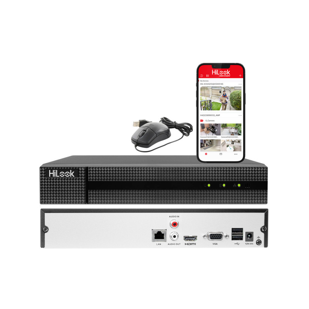 16 Канален NVR 8Mpx 1U Мрежов Рекордер